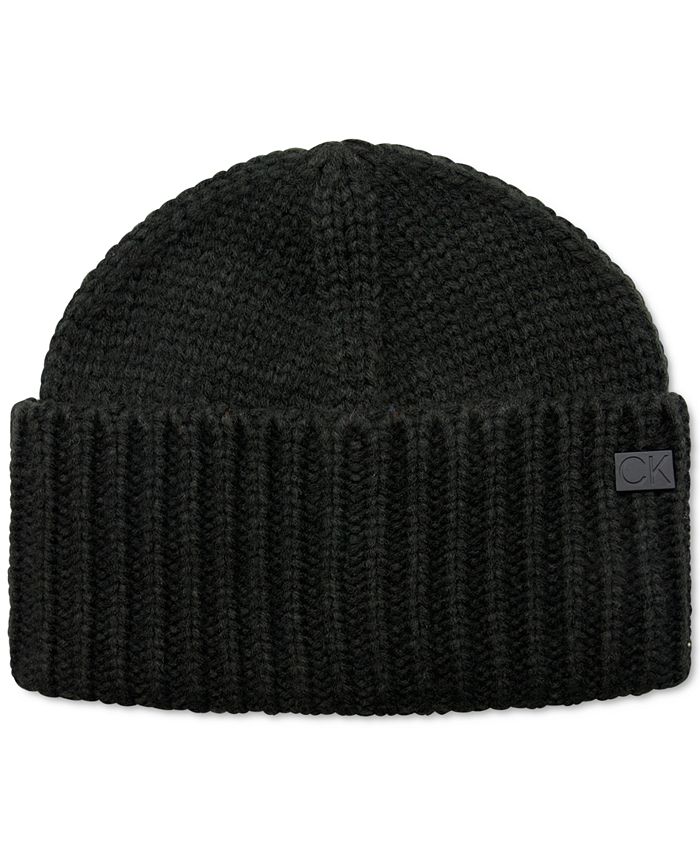 Calvin Klein Men's Tall Cuff Ribbed Hat & Reviews - Hats, Gloves & Scarves  - Men - Macy's