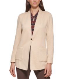 Knit One-Button Blazer