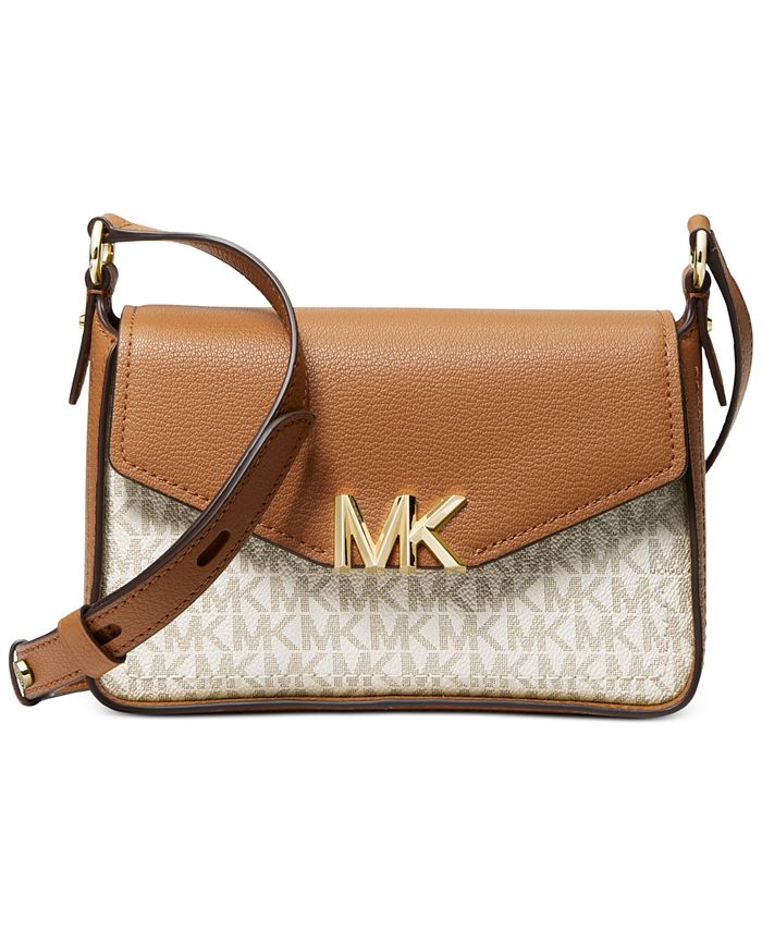Michael Kors Signature Sylvia Small Messenger Bag & Reviews - Handbags &  Accessories - Macy's
