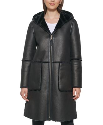 faux shearling coat petite