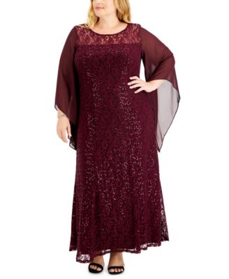 Macy's plus size sequin dresses hotsell