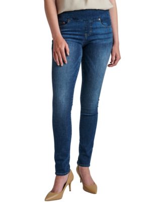 Jag Jeans Women's Petite Nora Mid Rise Skinny Pull-On Jeans – Comfort Stretch Denim