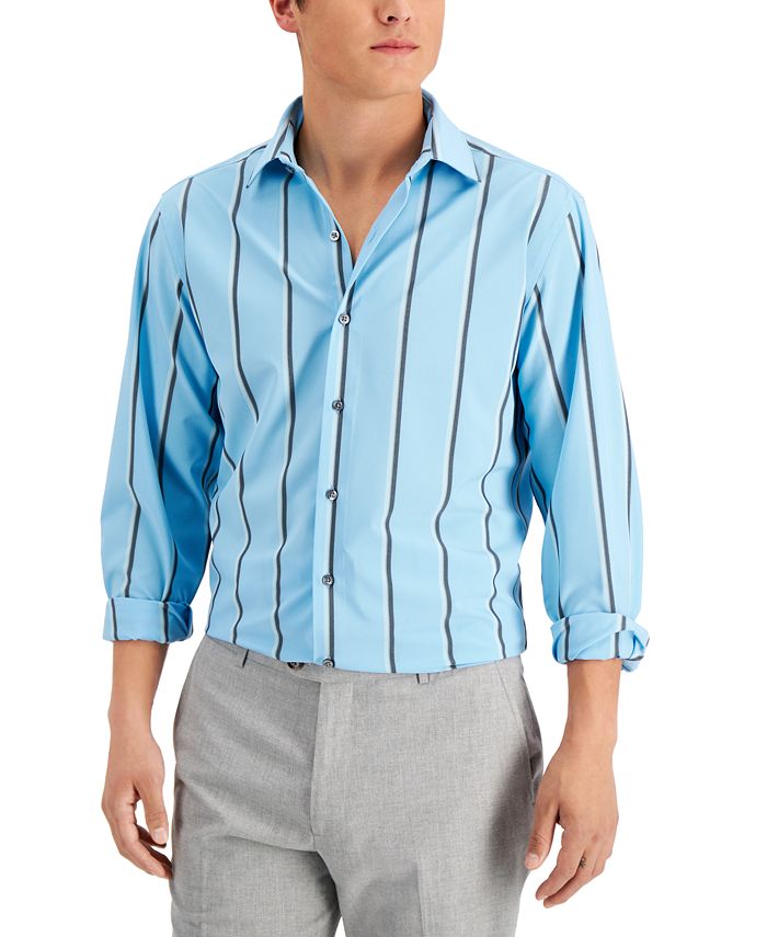 Alfani Men's Slim Fit 4-Way Stretch Dress Shirt, Created for Macy's ...