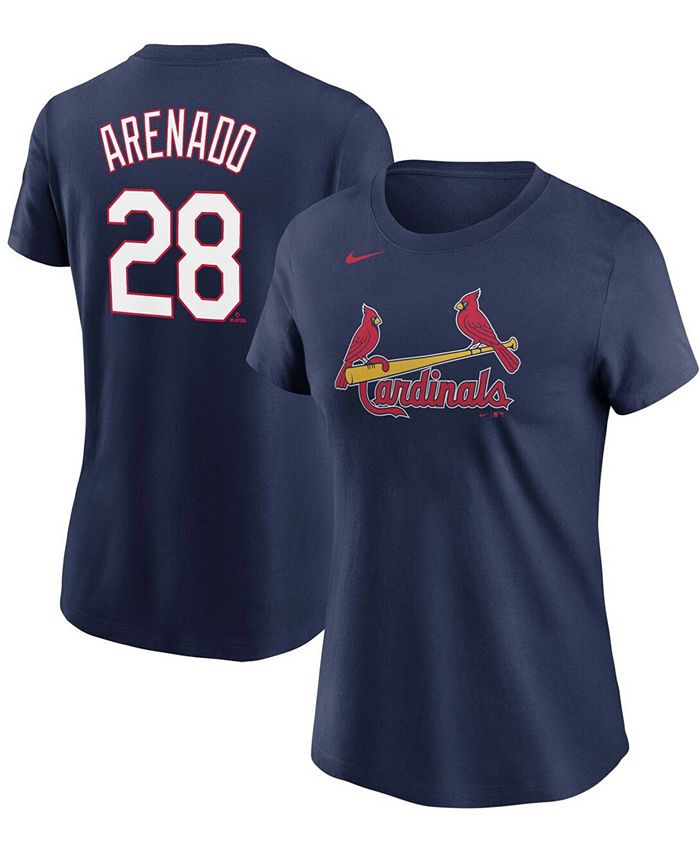 St. Louis Cardinals Nike Official Replica Home Jersey - Mens with Arenado  28 printing