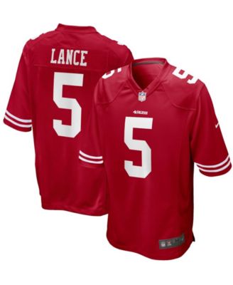 Youth Nike Trey Lance Scarlet San Francisco 49ers Player Game Jersey