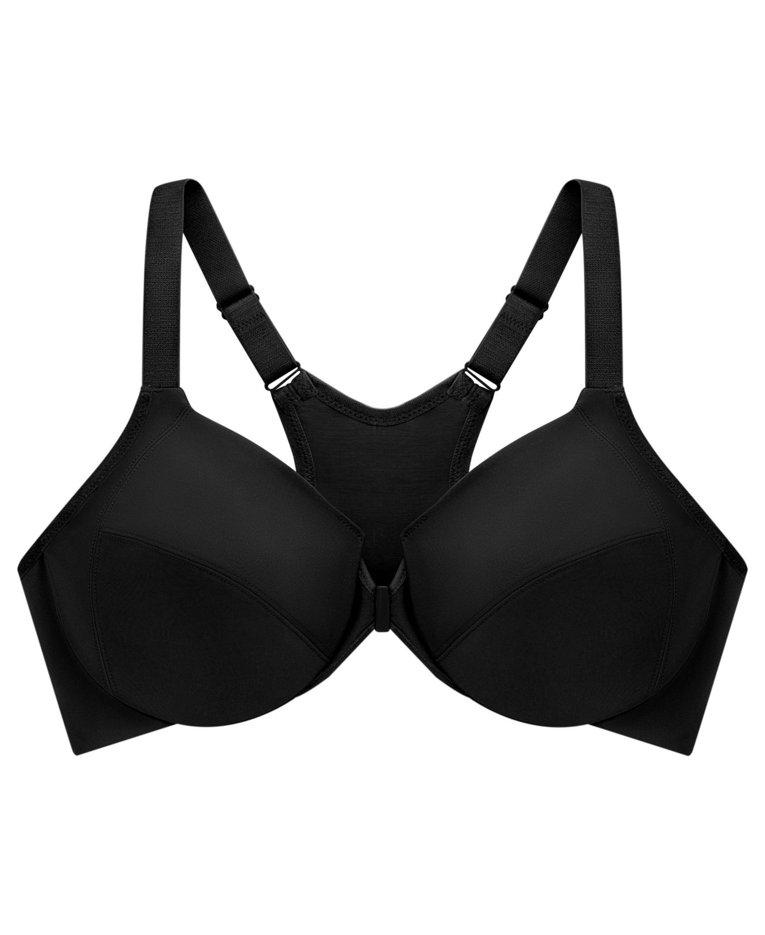 Women's Plus Size Front Close Wonder Wire Bra with Smoothing Back 1247