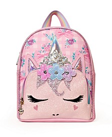 Big and Little Girls Flower Crown Mini Backpack