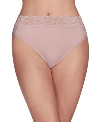 Vanity Fair Women's Flattering Lace Hi-Cut Panty Underwear 13280, extended  sizes available - Macy's