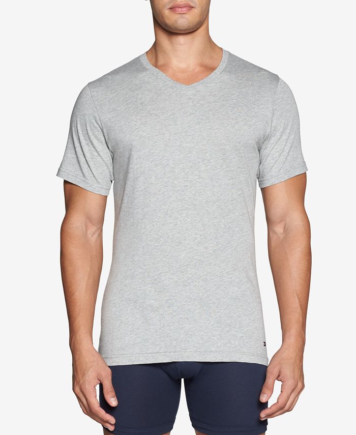 Tommy Hilfiger Men's 3-Pk. Cotton V-Neck T-Shirts Reviews - Underwear & Socks - Men Macy's