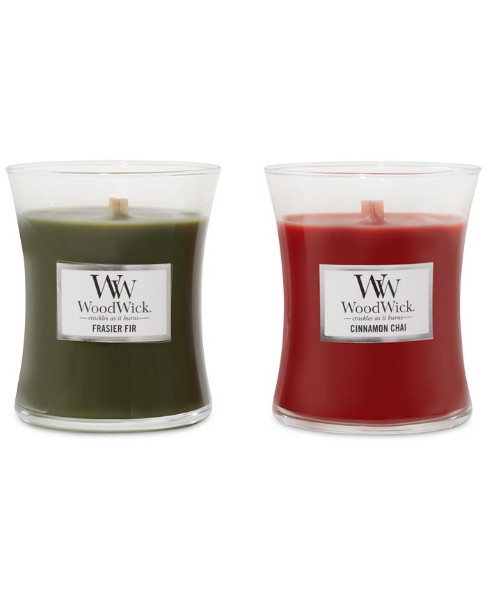 WoodWick Candle WoodWick Holiday Gift Set of 2 Medium Candle Jars