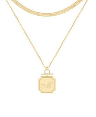 Womens Margot Initial Layering Necklace Set - Gold - M 158$