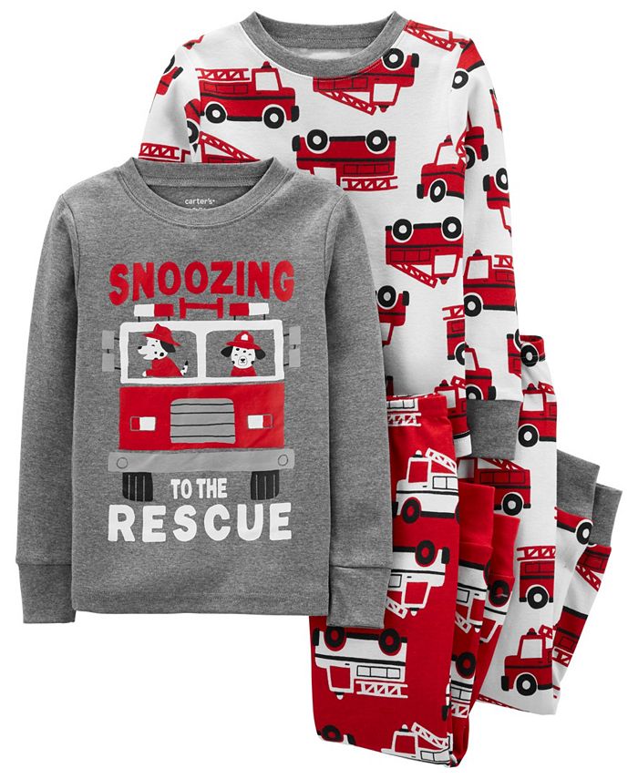 Carter's fire truck pajamas discount