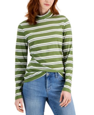 Style & Co - Striped Turtleneck Top