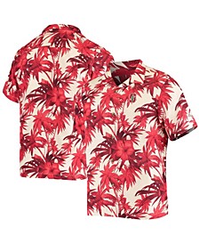 Men's Cardinal Stanford Cardinal Harbor Island Hibiscus Button-Up Shirt
