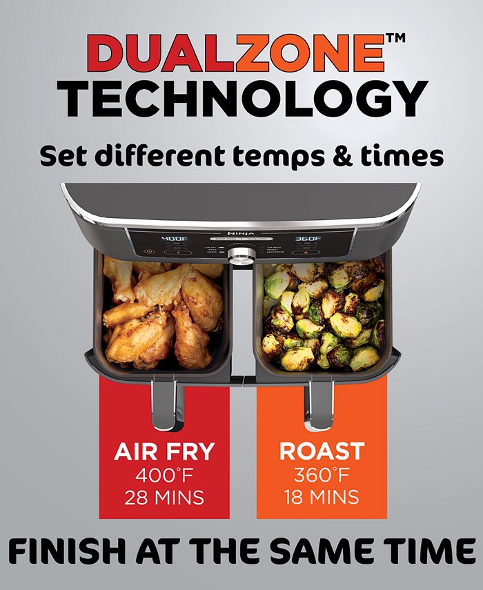 Ninja Foodi® DZ401 6in1 10qt. XL 2Basket Air Fryer with DualZone