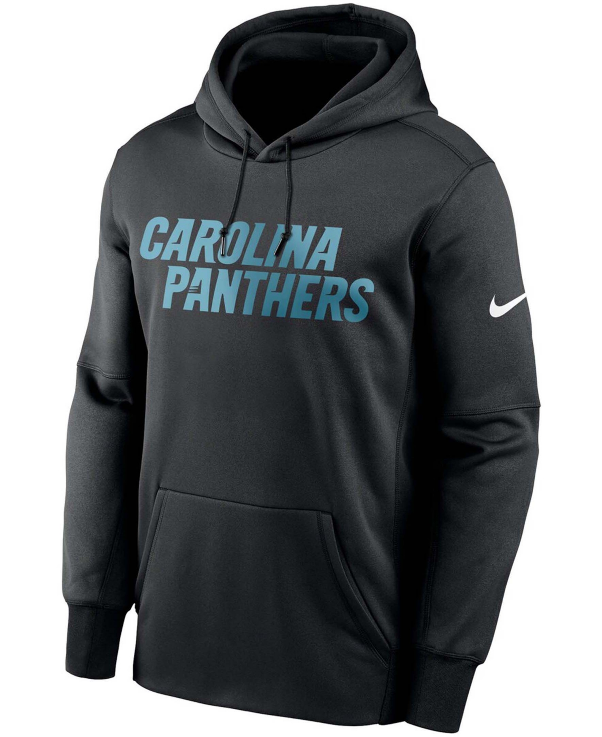 Shop Nike Men's Black Carolina Panthers Fan Gear Wordmark Performance Pullover Hoodie