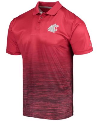 Men's Crimson Washington State Cougars Marshall Polo