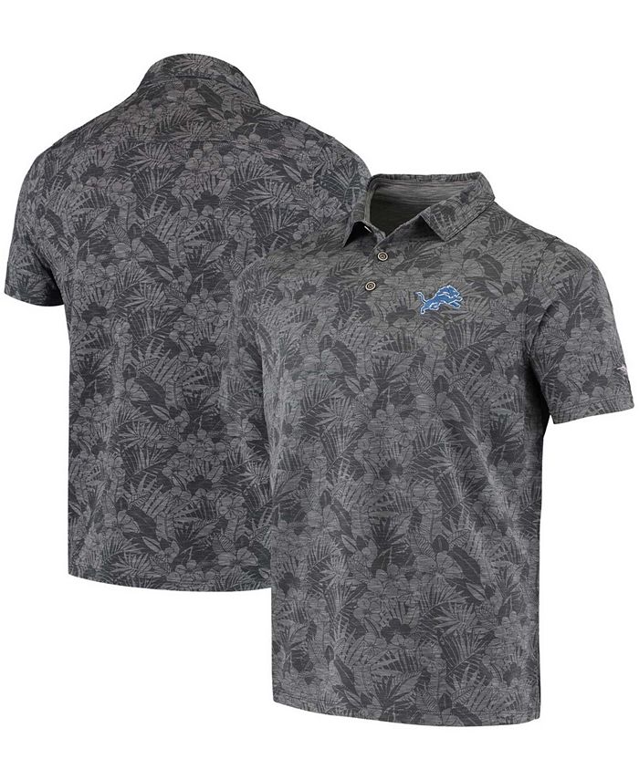 Tommy Bahama Men s Black Detroit Lions Sport Palmetto Palms Polo
