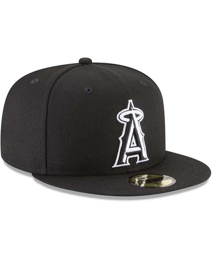 New Era Men's Black Los Angeles Angels 59FIFTY Fitted Hat - Macy's