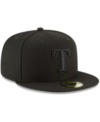 Men's Black Texas Rangers Primary Logo Basic 59FIFTY Fitted Hat