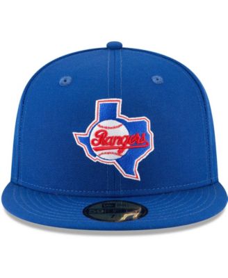 Men's Blue Texas Rangers Cooperstown Collection Wool 59FIFTY Fitted Hat