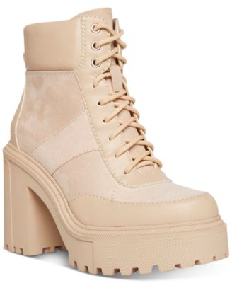 Madden Girl - Rogue Lace-Up Platform Lug Booties
