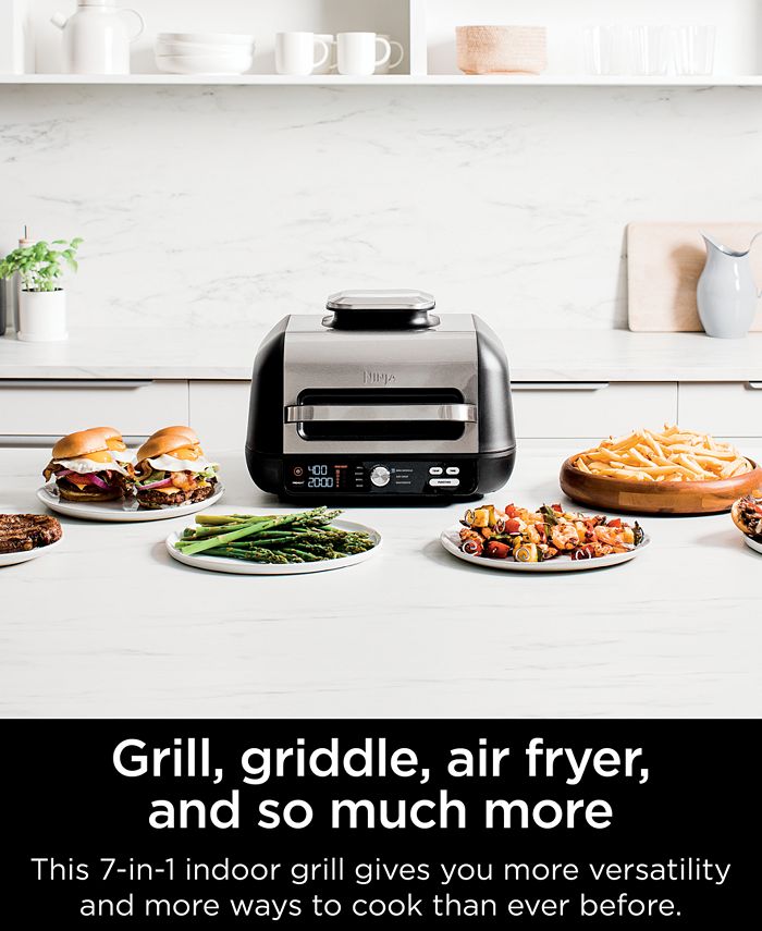 Ninja IG601 Foodi™ XL Pro Indoor Grill & Griddle, 4qt Air Fryer, Roast