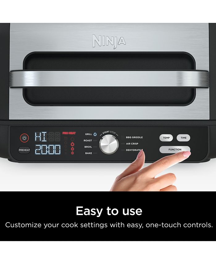Ninja IG601 Foodi™ XL Pro Indoor Grill & Griddle, 4qt Air Fryer, Roast