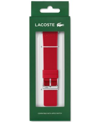 Petit Pique Red Silicone Strap for Apple Watch&reg; 42mm/44mm