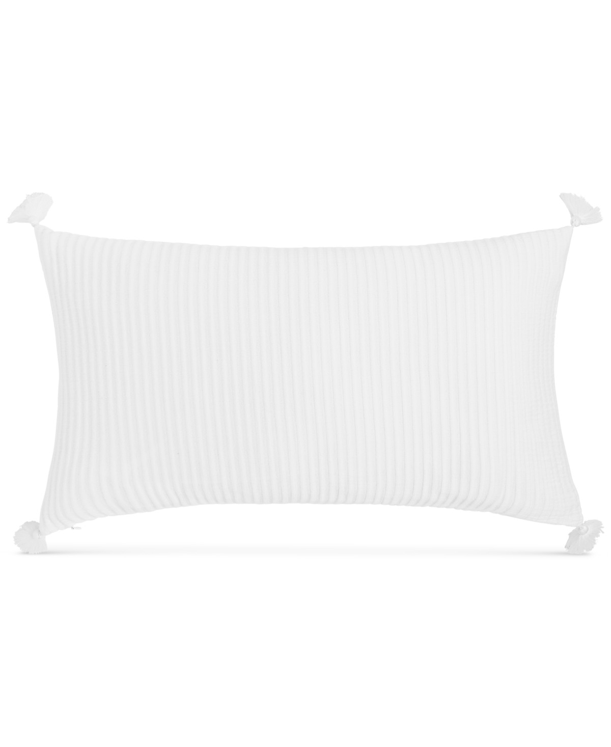 Charter Club Woven Rib Decorative Pillow, 14" x 24", Created for Macy's Bedding