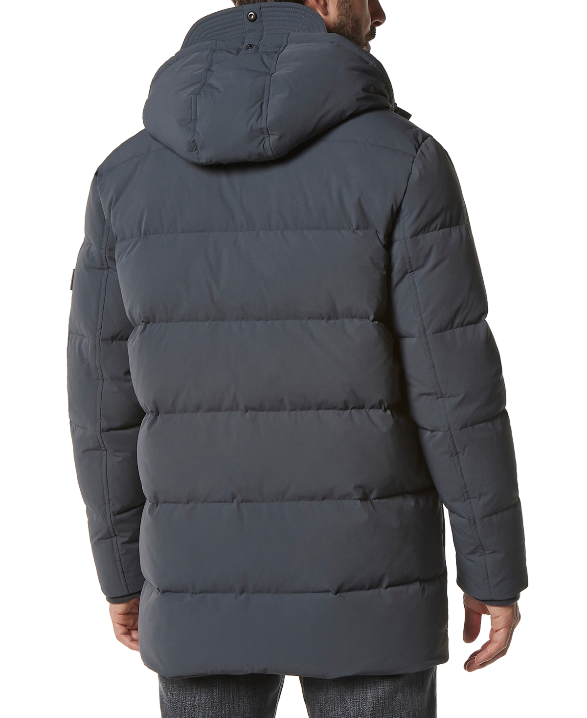 Marc New York Men's Silverton Crinkle Down Parka with Top Stitching