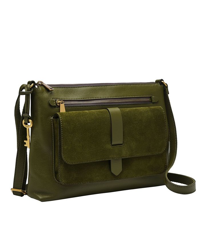 Macy's fossil crossbody best sale bags