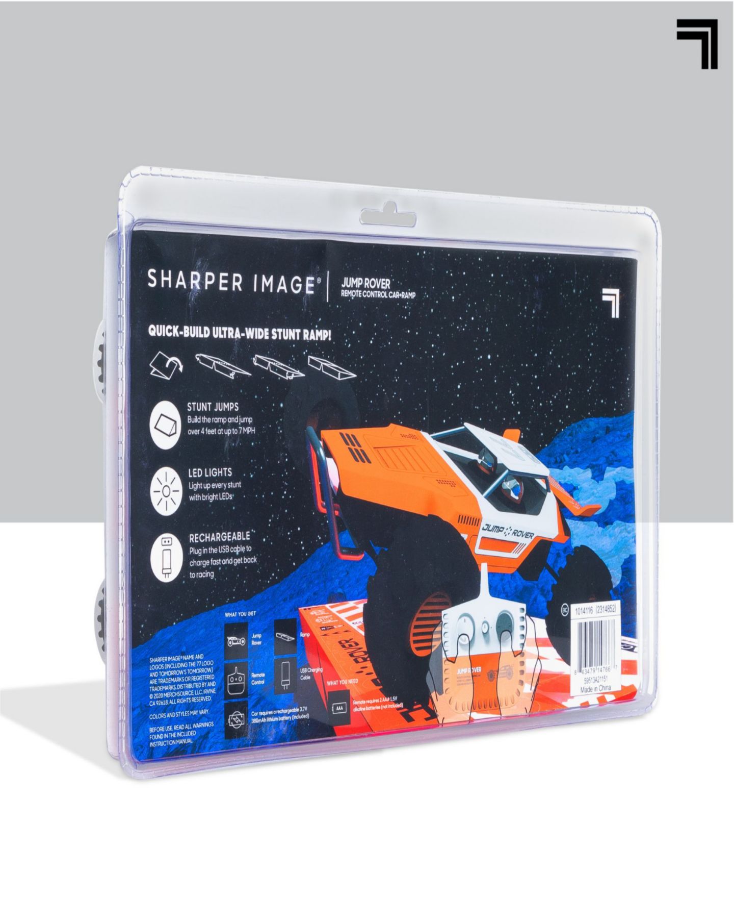 Детские игрушки Sharper Image Remote Control Stunt Ramp Rechargeable Jump Rover Car Toy, Set of 3 — фото 2