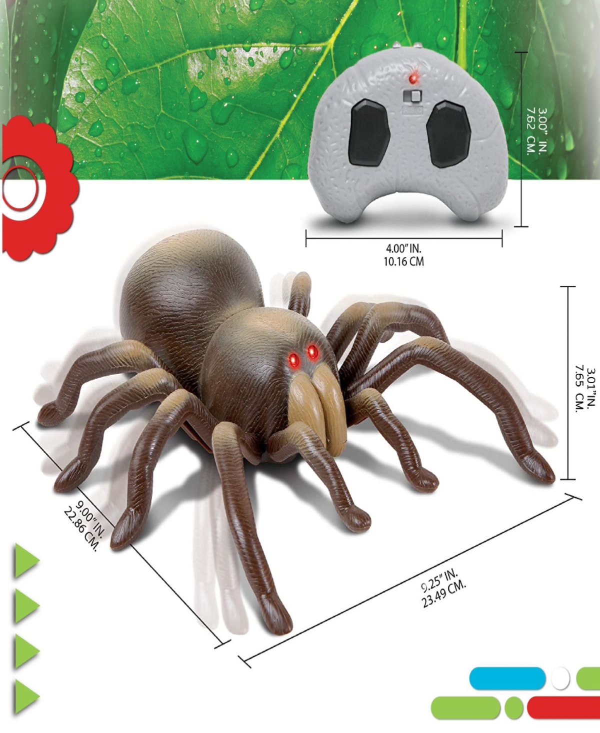 Shop Discovery Remote Control Moving Tarantula Spider Toy In Brown