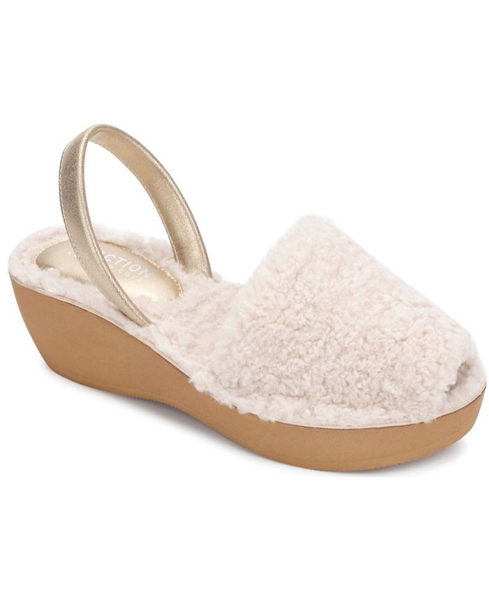Kenneth cole reaction women's fine glass platform wedge sandals sale