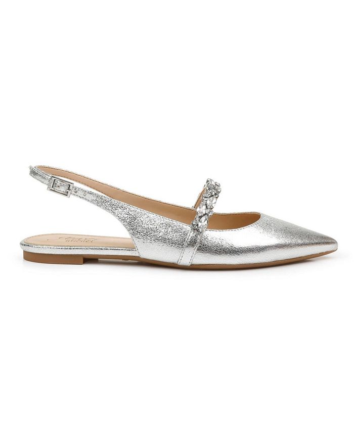 Jewel Badgley Mischka Women's Bambi Slingback Evening Flats Macy's