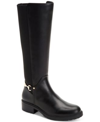 macys tall black boots