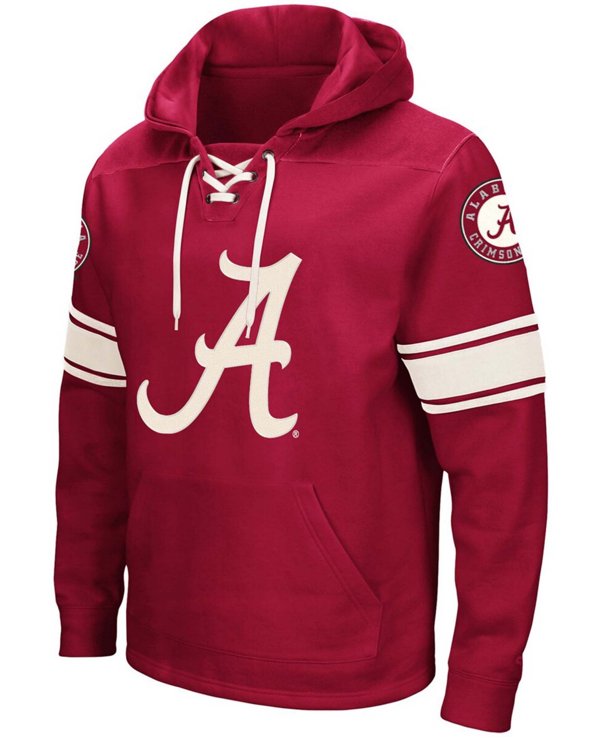 Colosseum Crimson Alabama Crimson Tide 2.0 Lace-up Hoodie In Crimson