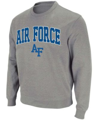 Men's Heathered Gray Air Force Falcons Arch Logo Sweatshirt