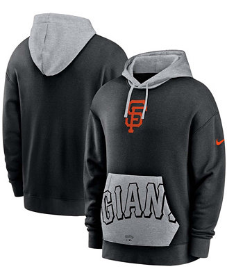 Nike Men's Black San Francisco Giants Heritage Tri-Blend Pullover ...