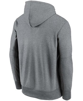 Milwaukee Brewers Nike Logo Therma Performance Pullover Hoodie - Gray