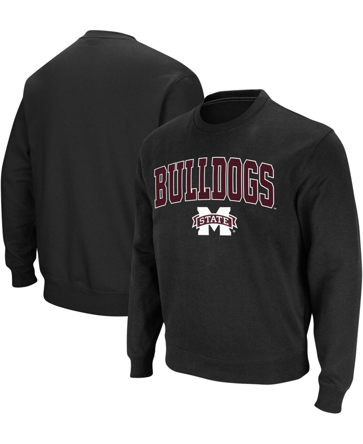 Men's Mississippi State Bulldogs Arch and Logo Crew Neck Sweatshirt