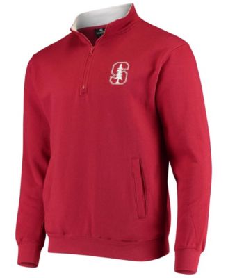 Men's Stanford Cardinal Tortugas Logo Quarter-Zip Jacket