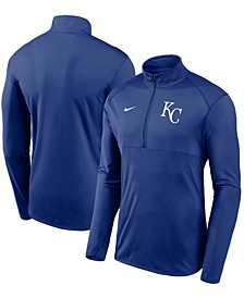 Men's Royal Kansas City Royals Team Logo Element Performance Half-Zip Pullover Jacket