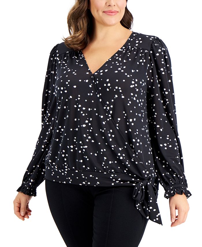 Macy's outlet surplice top