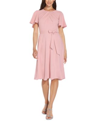 Adrianna Papell - Short-Sleeve Midi Dress