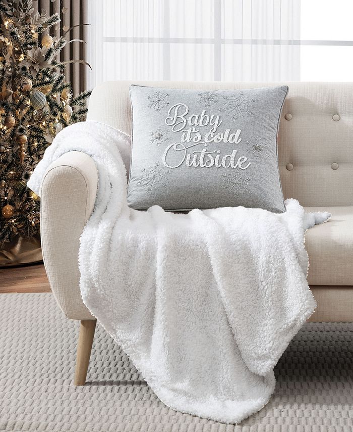 Baby it's cold outside pillow hotsell