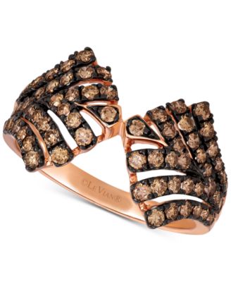 Le Vian - Chocolate Diamond Statement Ring (3/4 ct. t.w.) in 14k Rose Gold