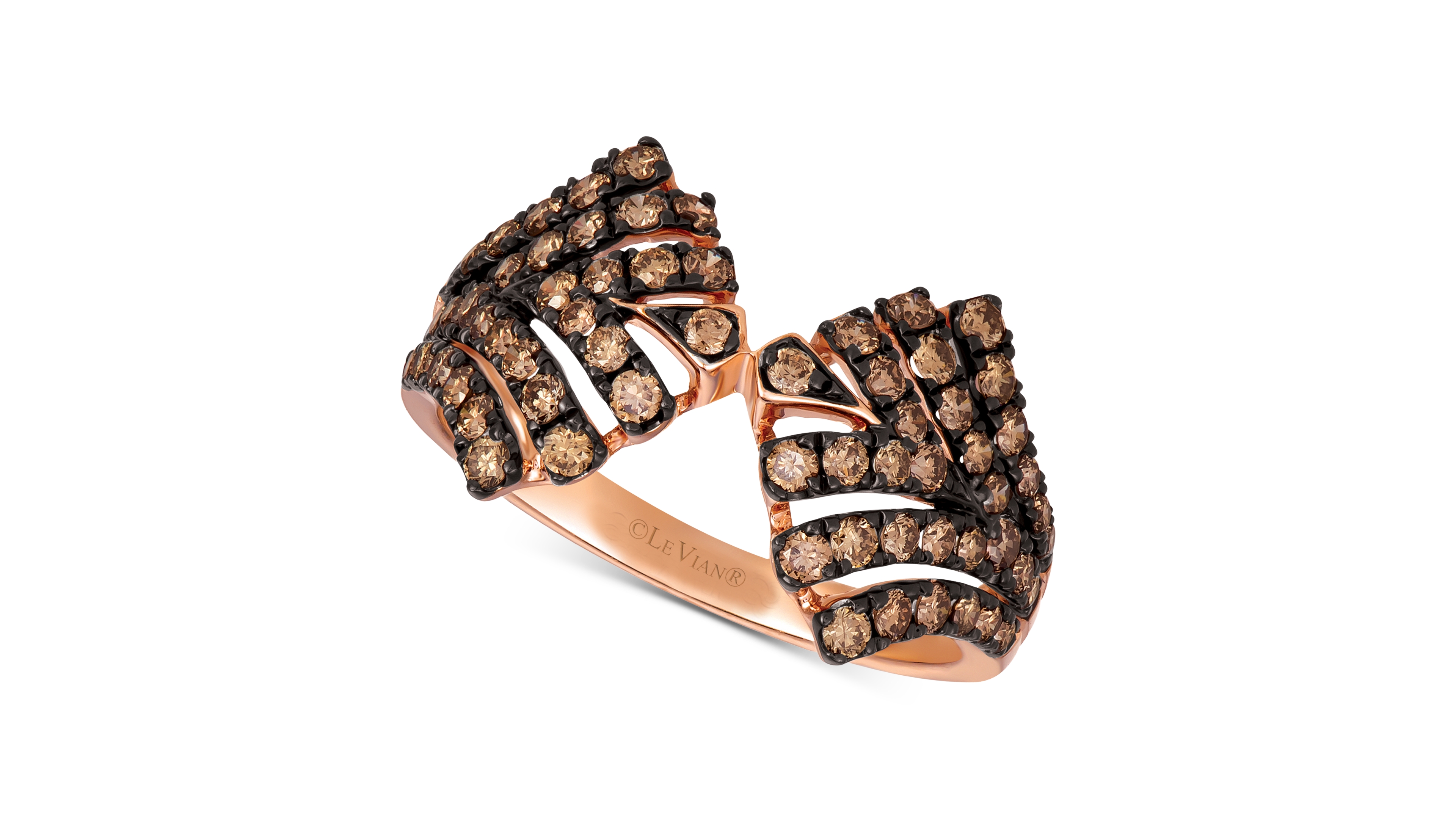 Le Vian Chocolatier Chocolate Diamond Statement Ring (3/4 ct. t.w.) in 14k Rose Gold