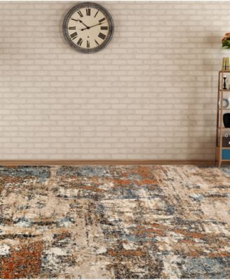 Amer Rugs Allure Ada Area Rug In Beige,rust